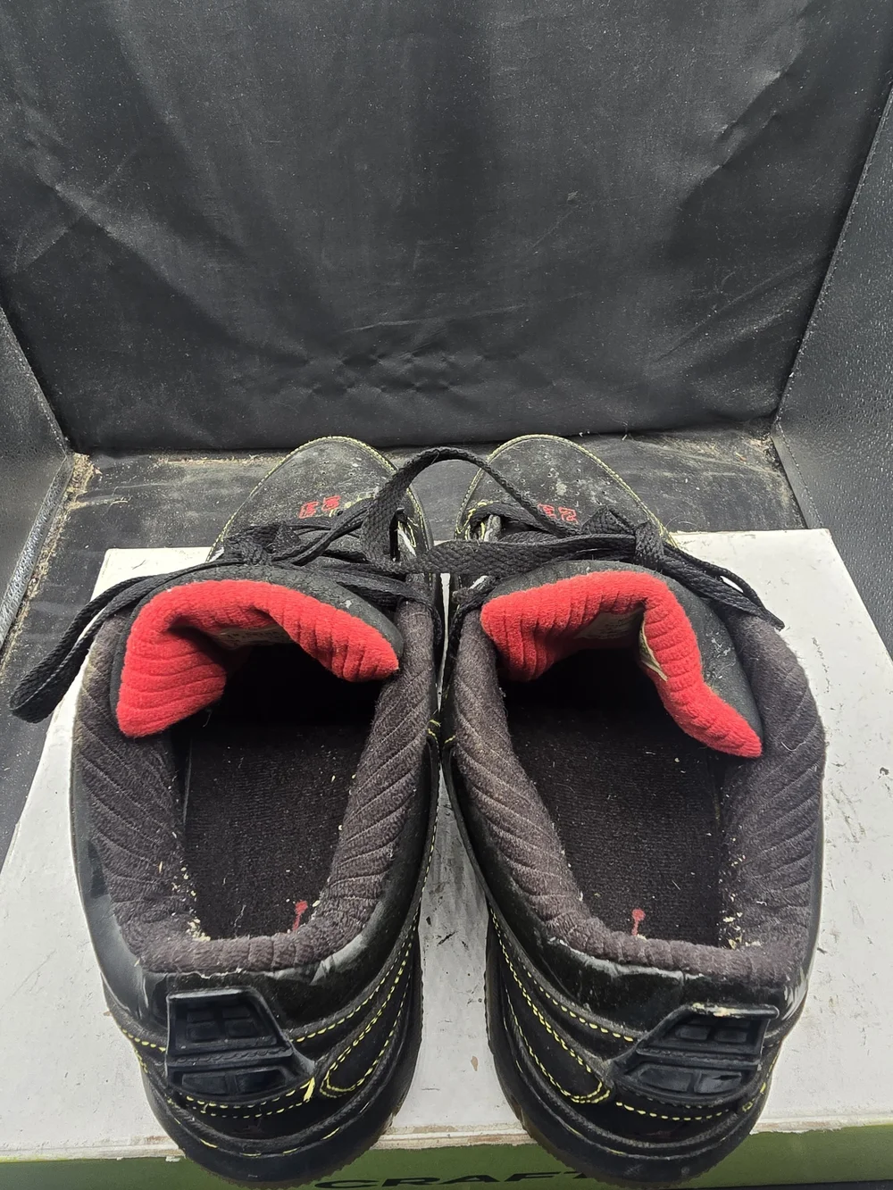 Jordan Black and Red Athletic High-Top Sneakers
